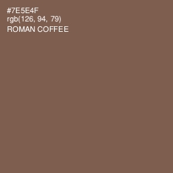 #7E5E4F - Roman Coffee Color Image
